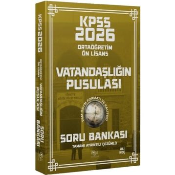 CBA Yayınları 2026 KPSS Lise Ortaöğretim Ön Lisans Vatandaşlık Vatandaşlığın Pusulası Çözümlü Soru Bankası