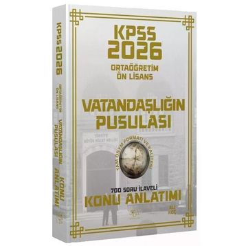 CBA Yayınları 2026 KPSS Lise Ortaöğretim Ön Lisans Vatandaşlık Vatandaşlığın Pusulası Konu Anlatımı