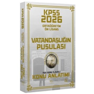 CBA Yayınları 2026 KPSS Lise Ortaöğretim Ön Lisans Vatandaşlık Vatandaşlığın Pusulası Konu Anlatımı