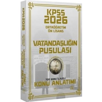 CBA Yayınları 2026 KPSS Lise Ortaöğretim Ön Lisans Vatandaşlık Vatandaşlığın Pusulası Konu Anlatımı