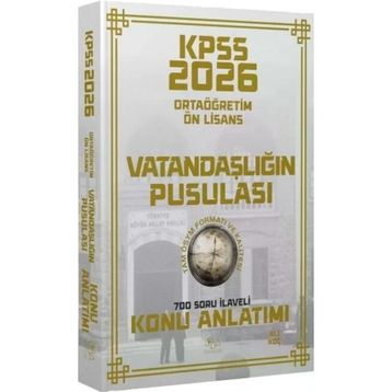 CBA Yayınları 2026 KPSS Lise Ortaöğretim Ön Lisans Vatandaşlık Vatandaşlığın Pusulası Konu Anlatımı
