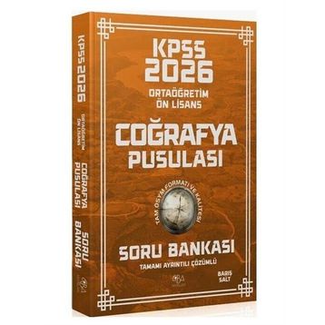 CBA Yayınları Barış Salt 2026 KPSS Lise Ortaöğretim Ön Lisans Coğrafya Pusulası Çözümlü Soru Bankası