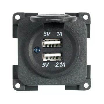 CBE MP2USB 5V 1A + 2.1A Çift USB Şarj Soketi Kapaklı Giriş