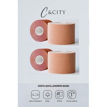C&City 2’li Ten Göğüs Dikleştirici ve Şekillendirici Bant