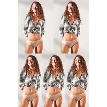 C&City 523 Ten 5'li Bikini Kadın Külot