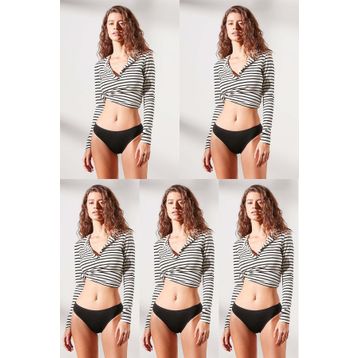 C&City 5'li 523 Siyah Bikini Külot