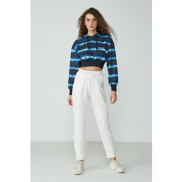 C&City 735 Ekru Jogger Manşet Spor Kadın Eşofman Altı