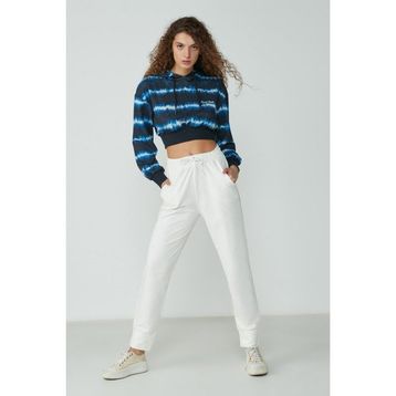 C&City 735 Ekru Jogger Manşet Spor Kadın Eşofman Altı