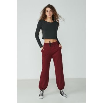 C&City 737 Bordo Jogger Lastikli Spor Eşofman Altı