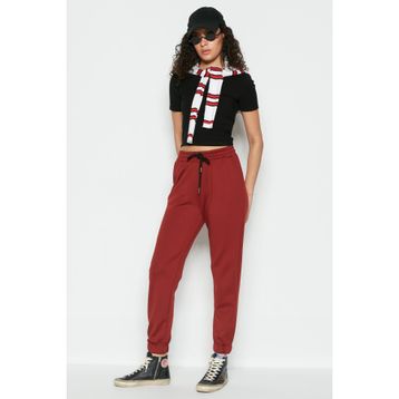 C&City 802 Basic Jogger Kiremit Kadın Eşofman Altı