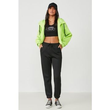 C&City 802 Basic Jogger Siyah Kadın Eşofman Altı