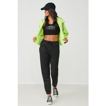 C&City 802 Basic Jogger Siyah Kadın Eşofman Altı