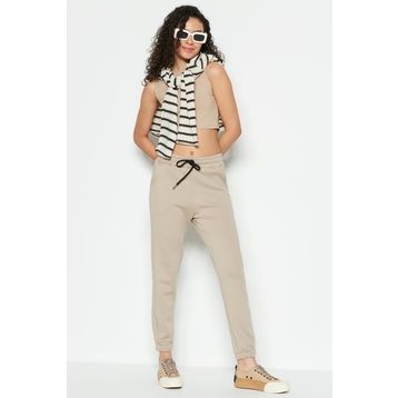 C&City 802 Basic Jogger Taş Kadın Eşofman Altı