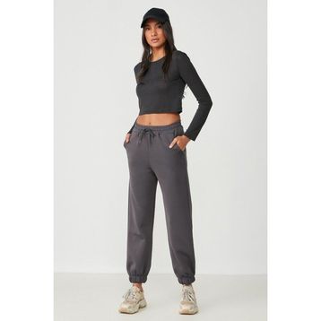 C&City 806 Füme Jogger Lastikli Kadın Spor Eşofman Altı
