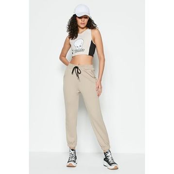 C&City 806 Jogger Lastikli Spor Kiremit Kadın Eşofman Altı