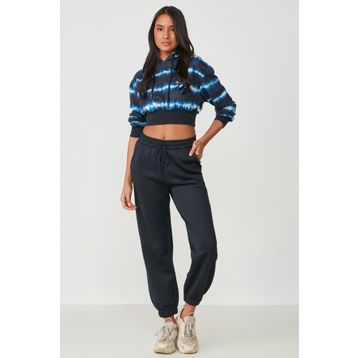 C&City 806 Lacivert Jogger Lastikli Spor Kadın Eşofman Altı