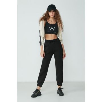 C&City 902 Basic Jogger Siyah Kadın Eşofman Altı
