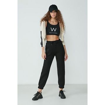 C&City 902 Basic Jogger Siyah Kadın Eşofman Altı