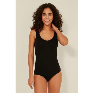 C&City C11924 Siyah Kalın Askılı Çıtçıtlı Body