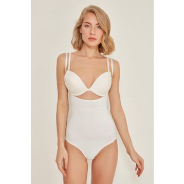 C&City C12023 Beyaz Slip Body Life Korse