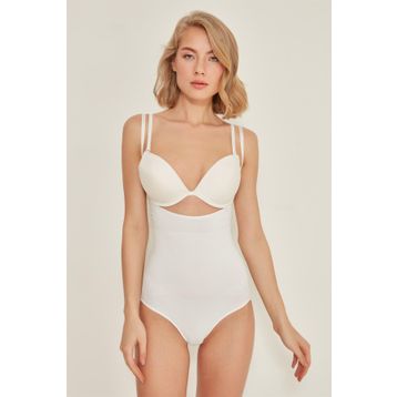 C&City C12023 Beyaz Slip Body Life Korse