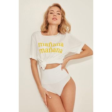C&City C12039 Beyaz Dikişsiz Double Slip Korse