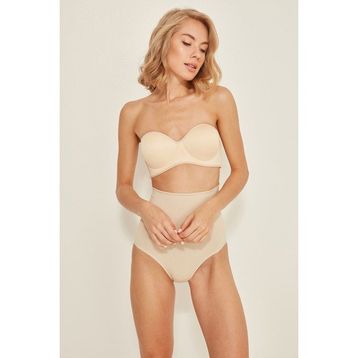 C&City C12039 Beyaz Dikişsiz Double Slip Korse