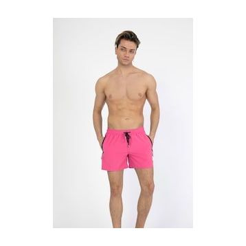 C&City C12201 Pembe Erkek Likralı Deniz Şort