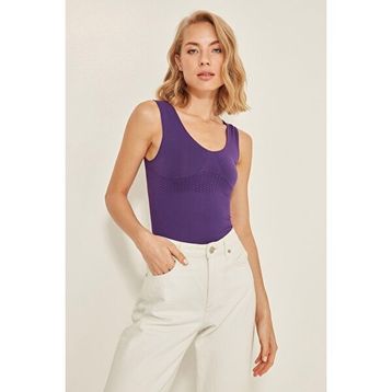 C&City C15012 Beyaz Dikişsiz Toplarlayıcı Atlet