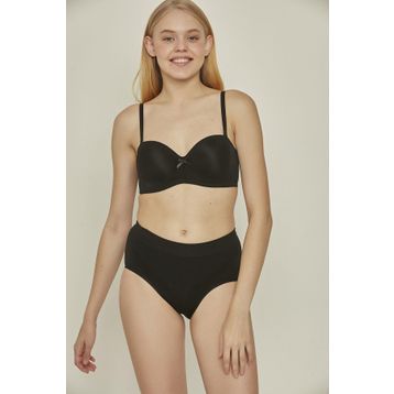 C&City C17025 Siyah Dikişsiz Düşük Bel İnce Slip Korse