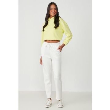 C&City Düz Paça 801 Ekru Kadın Eşofman Altı
