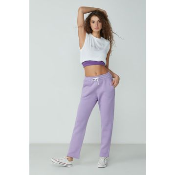 C&City Düz Paça 901 Lila Kadın Eşofman Altı
