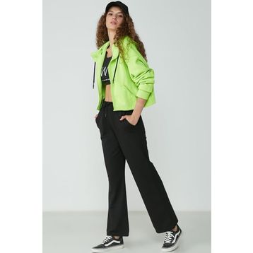 C&City Wide Leg İspanyol Paça 736 Siyah Kadın Eşofman Altı