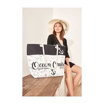 C&City Y1670-16 Çok Renkli Kadın Plaj Çantası