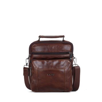 Ççs 31008 Brown Arka Bölmeli Erkek Çapraz Askılı Çantası
