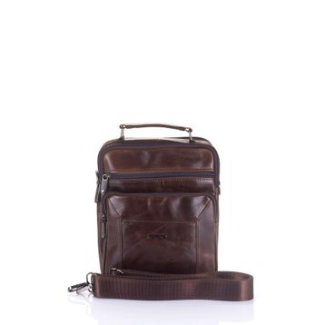 Ççs 31008 Brown Arka Bölmeli Erkek Çapraz Askılı Çantası