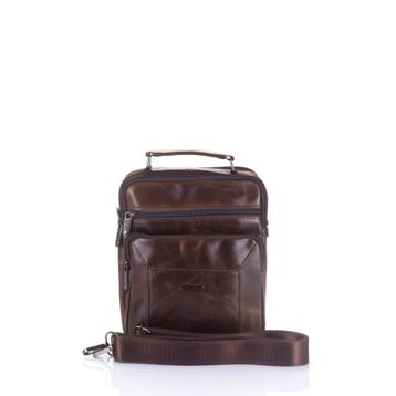 Ççs 31008 Brown Arka Bölmeli Erkek Çapraz Askılı Çantası