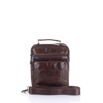 Ççs 31008 Brown Arka Bölmeli Erkek Çapraz Askılı Çantası
