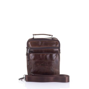 Ççs 31008 Brown Arka Bölmeli Erkek Çapraz Askılı Çantası