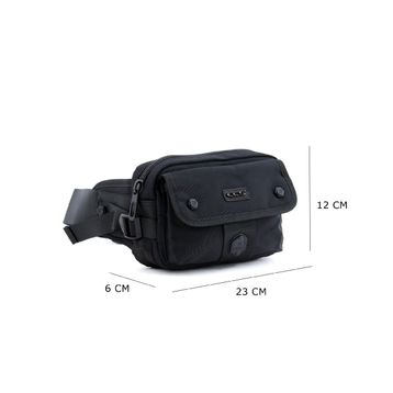 ÇÇS 31110 Siyah Kumaş Erkek Bel Çantası
