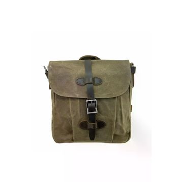Ççs 31487 Haki Mumlanmış Kanvas Retro Omuz Çantası
