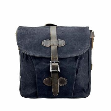 Ççs 31487 Siyah Mumlanmış Kanvas Retro Omuz Çantası