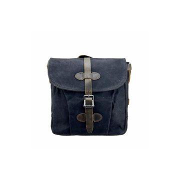 Ççs 31487 Siyah Mumlanmış Kanvas Retro Omuz Çantası