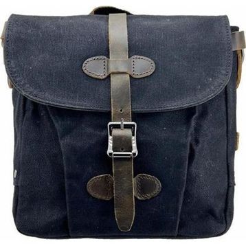 Ççs 31487 Siyah Mumlanmış Kanvas Retro Omuz Çantası