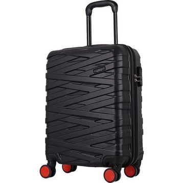 Ççs NC 092 Siyah Kırmızı Kabin Boy Valiz