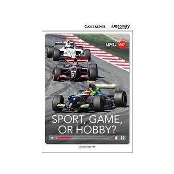 CDEI A2+ Sport, Game or Hobby? Low Intermediate Book with Online Access