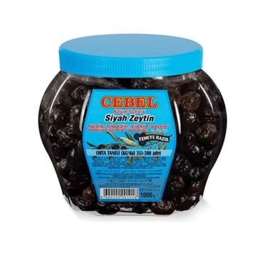Cebel 1 kg Orta Taneli Siyah Zeytin