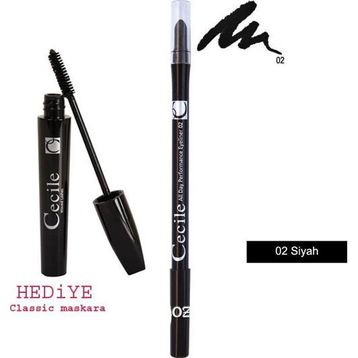 Cecile All Day Performance No:02 Siyah Eyeliner + Classic Maskara
