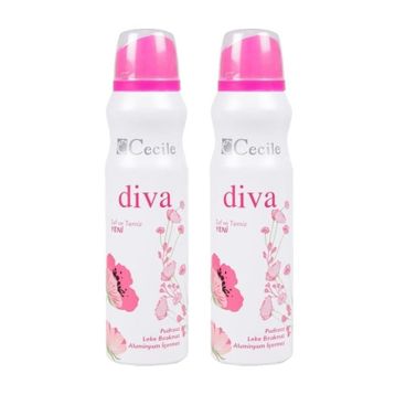 Cecile Diva 2x150 ml Kadın Deodorant