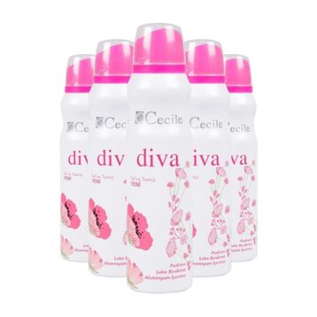 Cecile Diva 5x150 ml Kadın Deodorant